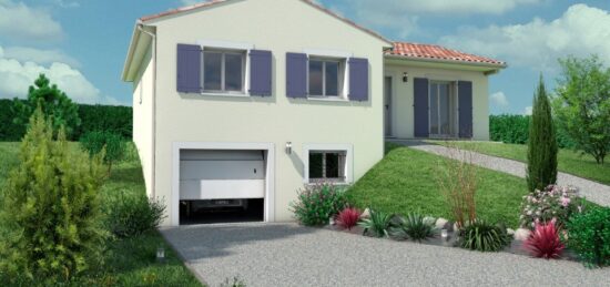 Plan de maison Surface terrain 87 m2 - 4 pièces - 3  chambres -  avec garage 