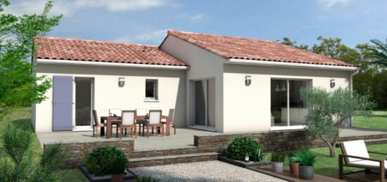 Plan de maison Surface terrain 90 m2 - 4 pièces - 3  chambres -  avec garage 