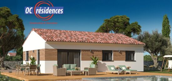 Plan de maison Surface terrain 75 m2 - 4 pièces - 3  chambres -  sans garage 