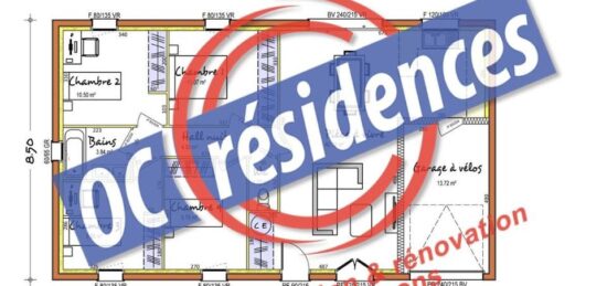 Plan de maison Surface terrain 91 m2 - 5 pièces - 4  chambres -  sans garage 