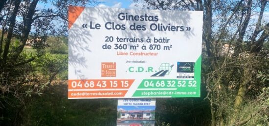 Terrain à bâtir à Ginestas, Occitanie